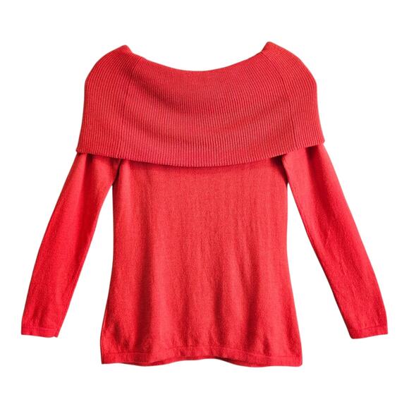 LILLY PULITZER Women's S Christin Sweater Picante Coral Hint of Cashmere 32" - Picture 6 of 7